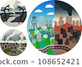 Illustration of environmental destruction 108652421
