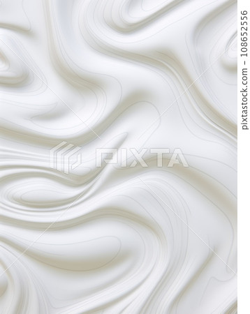 White Slime Creative Abstract Texture Wallpaper. Photorealistic Digital Art Decoration. Abstract Realistic Surface Vertical Background. Ai Generated Vibrant Pattern. 108652556