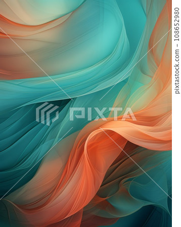 Silk Creative Abstract Texture Wallpaper. Photorealistic Digital Art Decoration. Abstract Realistic Surface Vertical Background. Ai Generated Vibrant Pattern. 108652980