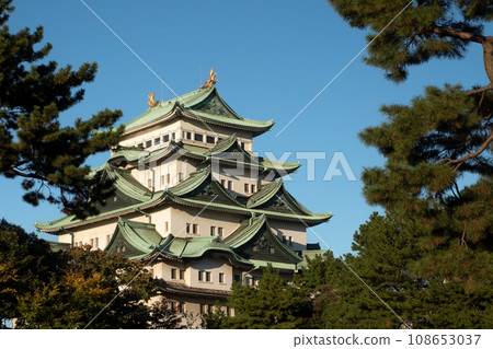 名古屋城天守閣風景(愛知縣名古屋市) 名古屋城天守閣風景(愛知縣名古屋市) 108653037