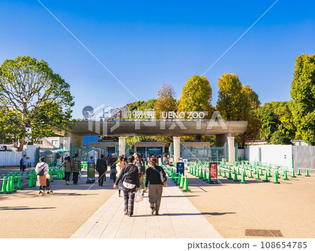 Ueno Zoo main gate 108654785