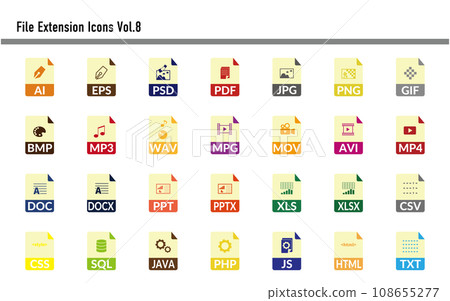 Extension file icon set 08 108655277
