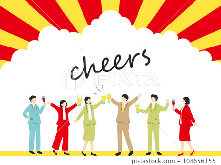 People enjoying a toast 108656155