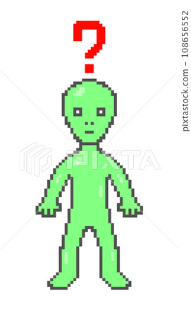 Alien with mysterious mark (green) Alien with mysterious mark (green) 108656552