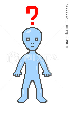 帶有神秘標記的外星人(藍色) 帶有神秘標記的外星人(藍色) 108656559