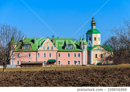 Holy Trinity Motroninsky convent in Kholodny Yar, Ukraine Holy Trinity Motroninsky convent in Kholodny Yar, Ukraine 108656866