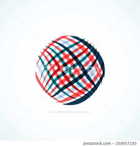 Abstract circle logo - minimalist emblem, timeless and universal shape of circle. Unique logo represent range of brands and concepts, encapsulating simplicity and creativity in single, iconic image 108657183