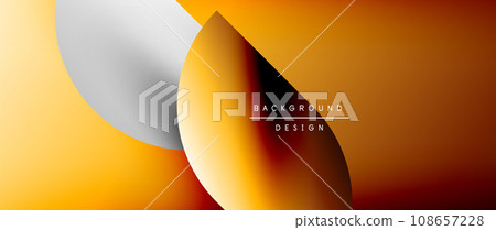 Bright color circle and round element minimal geometric abstract background for posters, covers, banners, brochures, websites Bright color circle and round element minimal geometric abstract background for posters, covers, banners, brochures, websites 108657228