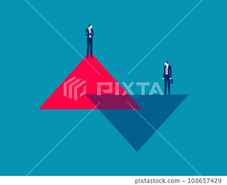 Emancipation and strong leader. Business vector illustration 108657429