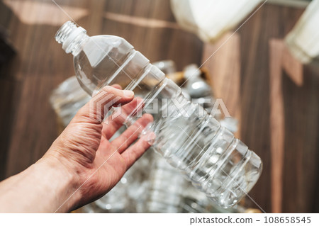 Empty plastic bottle 108658545