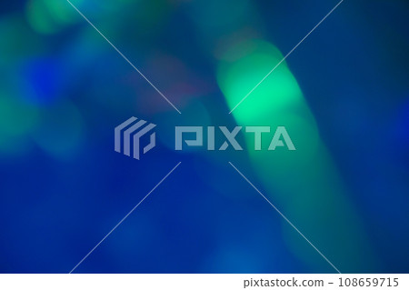 Blue mixed color ball blur image (background material) 108659715