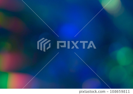 Blue mixed color ball blur image (background material) 108659811