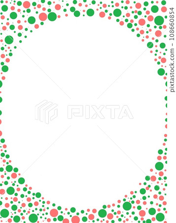 Frame with polka dots 108660854