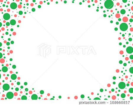 Frame with polka dots 108660857