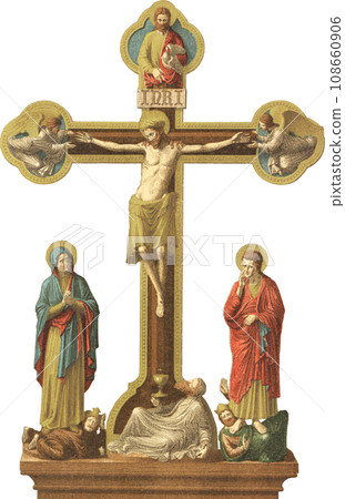 基督十字架插圖 108660906