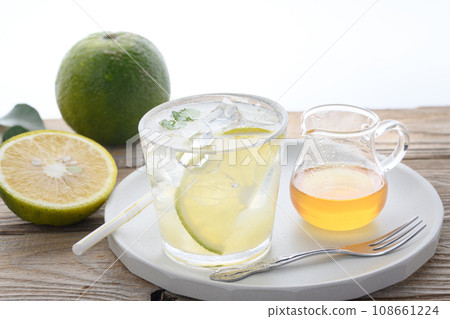 Homemade Jabara juice white background Homemade Jabara juice white background 108661224