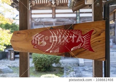 萬福寺,Obaku 派的總寺院,畫在板上的一條大魚 萬福寺,Obaku 派的總寺院,畫在板上的一條大魚 108661408