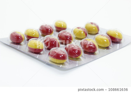 Medicine isolated on white background with selective focus Medicine isolated on white background with selective focus 108661636