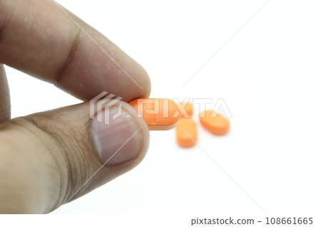 A picture of medicine on white background A picture of medicine on white background 108661665