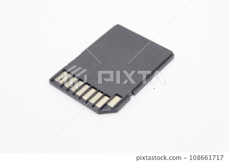A picture of memory card on white background 108661717