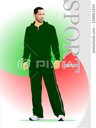 Young handsome sportsman. Teenager. 108661835