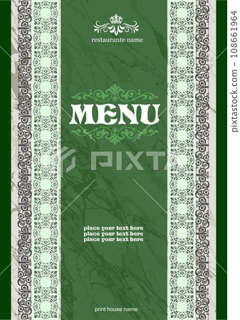 Restaurant (cafe) menu. Oriental restaurant. Colored Restaurant (cafe) menu. Oriental restaurant. Colored 108661964