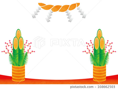 New Year's Kadomatsu frame New Year's Kadomatsu frame 108662503