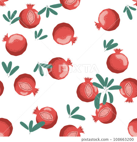 Pomegranate pattern, Happy and sweet New Year Shana Tova with pomegranates and seeds Pomegranate pattern, Happy and sweet New Year Shana Tova with pomegranates and seeds 108663200