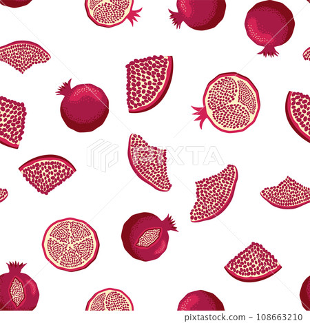 Pomegranate pattern, Happy and sweet New Year Shana Tova with pomegranates and seeds Pomegranate pattern, Happy and sweet New Year Shana Tova with pomegranates and seeds 108663210