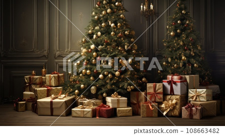 Christmas tree and presents 108663482