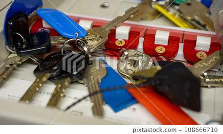 Key box and keys (key chain) of managed property (condominium) 108666710