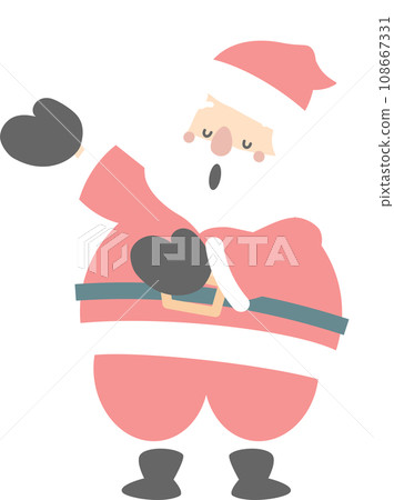 merry christmas and happy new year with cute singing santa claus, flat png transparent element cartoon character design merry christmas and happy new year with cute singing santa claus, flat png transparent element cartoon character design 108667331