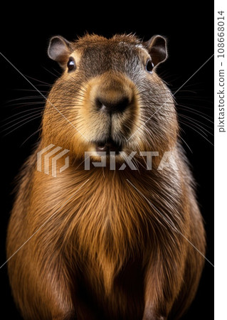 Portrait of a happy capybara Portrait of a happy capybara 108668014