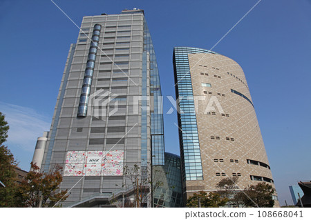 NHK Osaka Broadcasting Station and the Osaka History Museum 108668041