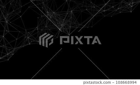 Abstract geometric background. Plexus mesh backdrop illustration. Abstract geometric background. Plexus mesh backdrop illustration. 108668994