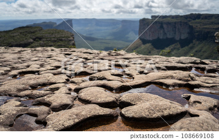 Close-up View of Heart-shaped Rock in Chapada Diamantina Landscape 108669108