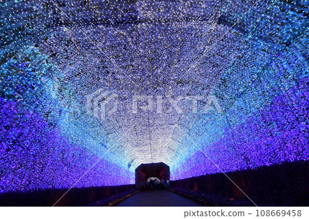富士山附近的時之棲大規模照明（光之隧道） 108669458