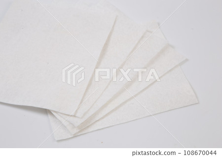 white Thick fabric on the white background. 108670044
