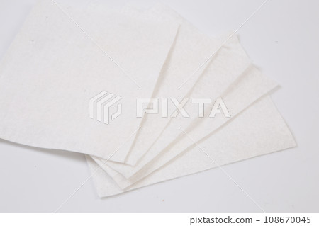 white Thick fabric on the white background. 108670045