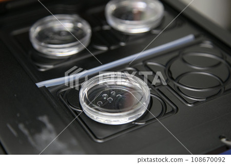 Closeup of lab equipment for scientific research with fluids Closeup of lab equipment for scientific research with fluids 108670092