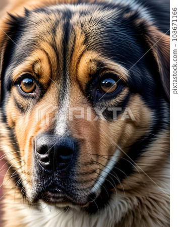 eclectic dog art with Pantone palette. 108671166