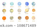 Cute star illustration material 108671489