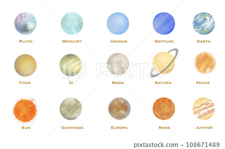 可愛的星星插畫素材 108671489