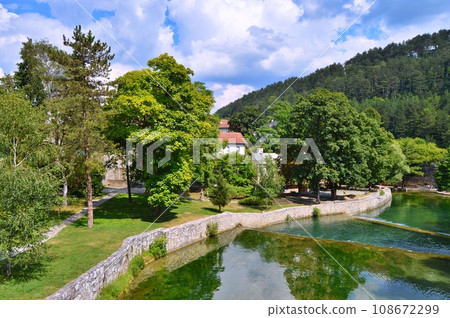 Travel to Europe during summer on holiday, Jajce in Bosnia and Herzegovina 108672299