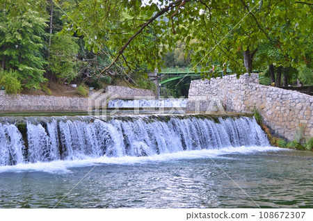 Travel to Europe during summer on holiday, Jajce in Bosnia and Herzegovina 108672307