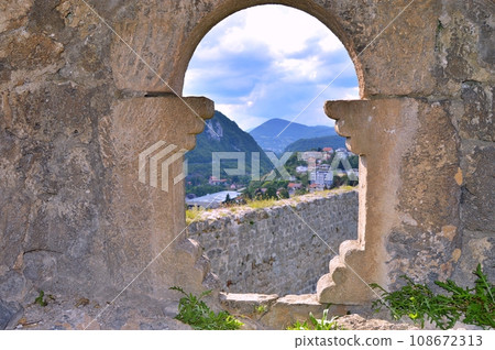 Travel to Europe during summer on holiday, Jajce in Bosnia and Herzegovina 108672313