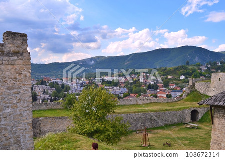Travel to Europe during summer on holiday, Jajce in Bosnia and Herzegovina 108672314