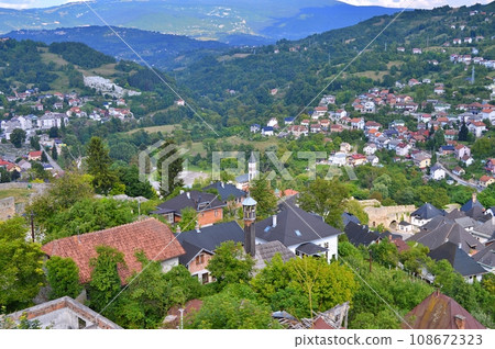 Travel to Europe during summer on holiday, Jajce in Bosnia and Herzegovina 108672323