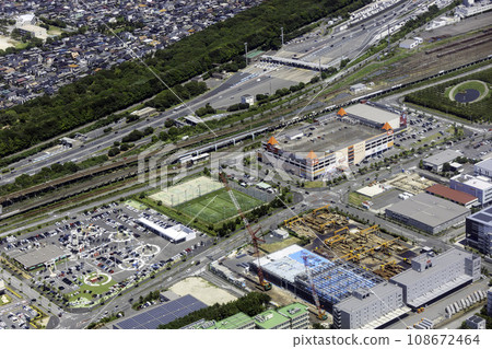 灣岸習志野收費站附近鳥瞰圖 灣岸習志野收費站附近鳥瞰圖 108672464