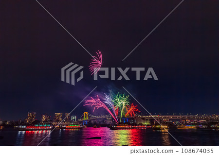 台場彩虹煙火東京夜景 108674035